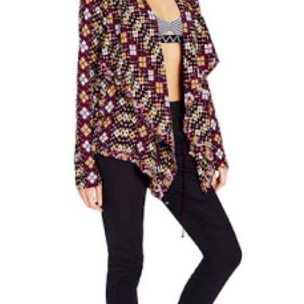 New Tigerlily Illarian BOHO bohemian Beach Top jacket Cover 6 10 S M